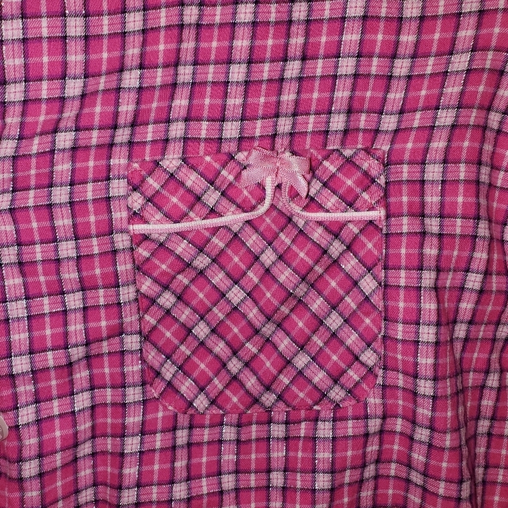 Victoria Secret Flannel Nightgown in Pink Plaid 💗 - Picture 9 of 10